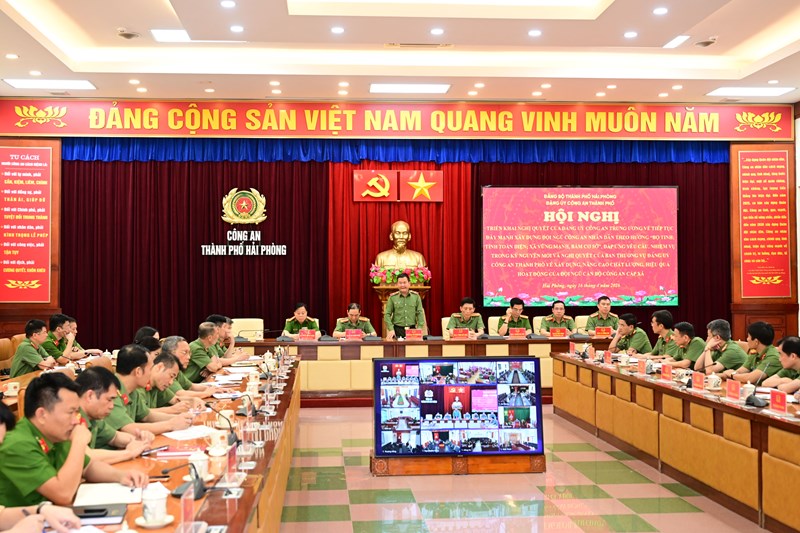 Đảng uỷ Công an thành phố: Quán triệt Nghị quyết về xây dựng đội ngũ cán bộ Công an cơ sở